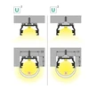 LED juostos profilis UNI12, baltai dažytas, 3m