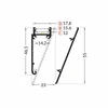 LED juostos profilis WALLE12 BCD, anoduotas aliuminis, 2m