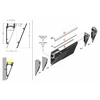 LED juostos profilis WALLE12 BCD, anoduotas aliuminis, 4m