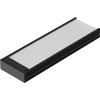 LED juostos profilis WIDE24 G/W, juodas, 2m