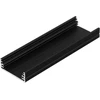 LED juostos profilis WIDE24 G/W, juodas, 2m