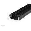 LED juostos profilis WIDE24 G/W, juodas, 2m