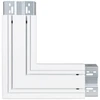 LED linijinio šviestuvo LINEAR INDIVILED kampinis sujungimas, baltas