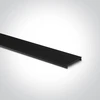 LED magnetinis bėgelis MAXI, juodas, 48V, 3m, 42003/B. Komplektuojamas su 2vnt. užbaigimų ir apsauginiu dangteliu
