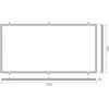 LED panelės įleidžiamo montavimo rėmelis PL ECO, baltas, 120 x 60cm