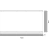 LED panelės paviršinio montavimo rėmelis PL ECO, baltas, 120 x 60cm