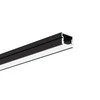 LED paviršinis/pakabinamas profilis PDS-4-PLUS, juodai anoduotas, 1m