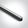 LED paviršinis profilis, juodas, 2m, 7901/B