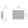 LED profilio 3035-O užbaigimas, pilkas