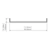 LED profilio matinis dangtelis LIGER-50, 2m