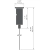LED profilio pakabinimo rinkinys RG-1, sidabro sp.