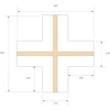 LED profilio PLASTERLED X formos sujungimas