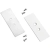 LED profilio užbaigimai DUAL, baltos sp., 2vnt.