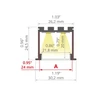 LED profilis LOKOM, anoduoto sidabro sp., 2m