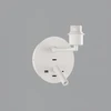 LED sieninis šviestuvas STILO, E27, baltas, su 3W 3000K LED skaitymo šviestuvėliu ir USB bei USB C jungtimis, A8202083BSP