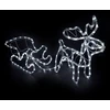 LED šviečianti elnių ir rogių dekoracija – 120 cm