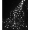 LED švieselių girlianda ant sidabrinių vielučių, 200 LED, 10x2 m, šaltai balta, IP44