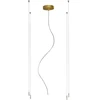 LED šviestuvo ISIA pakabinimo rinkinys, aukso sp., 6m, PUSH/DALI, 81CON34536OTDP