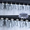 LED USB Užuolaida - Girlianda, šaltai balta
