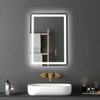 VEVOR LED vonios veidrodis su trimis spalvomis ir antirūko funkcija 50 x 70 cm