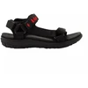 Lee Cooper moteriški sandalai su lipukais, lengvi juodi, vasaros paplūdimiui