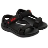 Lee Cooper moteriški sandalai su lipukais, lengvi juodi, vasaros paplūdimiui