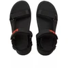 Lee Cooper vyriški lengvi juodi vasaros paplūdimio sandalai su lipdukais