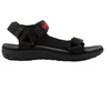 Lee Cooper vyriški lengvi juodi vasaros paplūdimio sandalai su lipdukais
