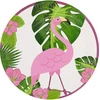 Lėkštės su flamingais 23 cm – Šventės dekoracija