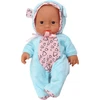 Lean Toys Maža lėlė su mėlynais drabužiais, skrybėle ir ausimis