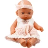 Lean Toys Lėlė kūdikis su rožine suknele ir galvos juosta, 24 cm