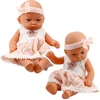 Lean Toys Lėlė kūdikis su rožine suknele ir galvos juosta, 24 cm