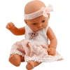 Lean Toys Lėlė kūdikis su rožine suknele ir galvos juosta, 24 cm