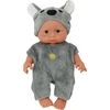 Lėlė pilka apranga Lean Toys