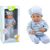 Lėlė kūdikis su mėlynais drabužiais Lean Toys, 39 cm