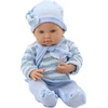 Lėlė kūdikis su mėlynais drabužiais Lean Toys, 39 cm