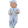 Lėlė kūdikis su mėlynais drabužiais Lean Toys, 39 cm