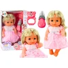 Lean Toys Lėlė su šviesiai rožine suknele
