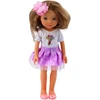 Lean Toys Lėlė su violetiniu sijonu, 32 cm