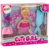 Mini Lėlė undinėlė su sparnais, 12 cm