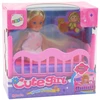 Lean Toys Žavus lėlės ir lovytės rinkinys