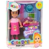 Lean Toys Lėlė su ilgais plaukais ir trimis šuniukais guolyje
