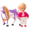 Lean Toys Žavingas lėlės ir arklio rinkinys
