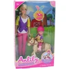 Lean Toys Anlily lėlės su vaiku ir poniuku