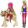 Lean Toys Anlily lėlės su vaiku ir poniuku