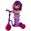 Lean Toys Lėlių rinkinys su priedais ir transporto priemonėmis