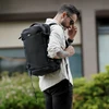 Lengva kelioinė kuprinė su kišene nešiojamam kompiuteriui Solier SV24 TARREL juoda