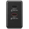 „Lenovo“ dvigubas USB-C 65 W GaN įkroviklis – ES | USB-C | Įkroviklis