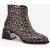 Leopardo rašto aulinukai su kulnu Step in style