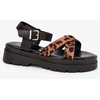 Leopardo rašto basutės su kulnu Step in style